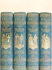 Schiller - Schillers Sämmtliche Werke I-IV. (gótbetűs) [antikvár]