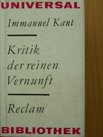 Immanuel Kant - Kritik der Reinen Vernunft (gótbetűs) [antikvár]