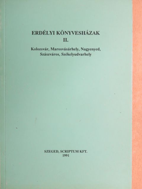 Erdélyi könyvesházak II. [antikvár]