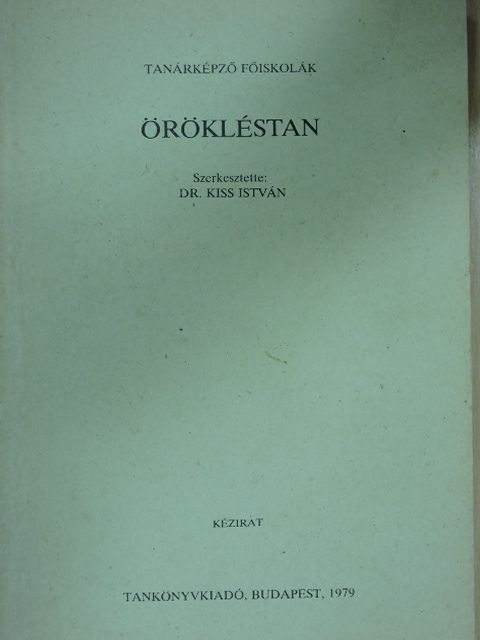 Dr. Bódiné Wellesz Teréz - Örökléstan [antikvár]
