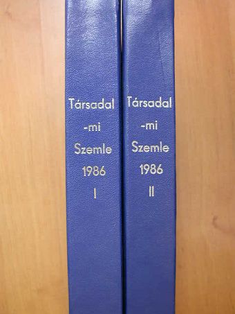 Ábrahám Kálmán - Társadalmi Szemle 1986. január-december I-II. [antikvár]