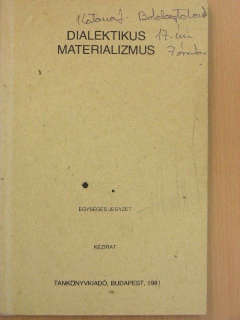 Dr. Földesi Tamás - Dialektikus materializmus [antikvár]
