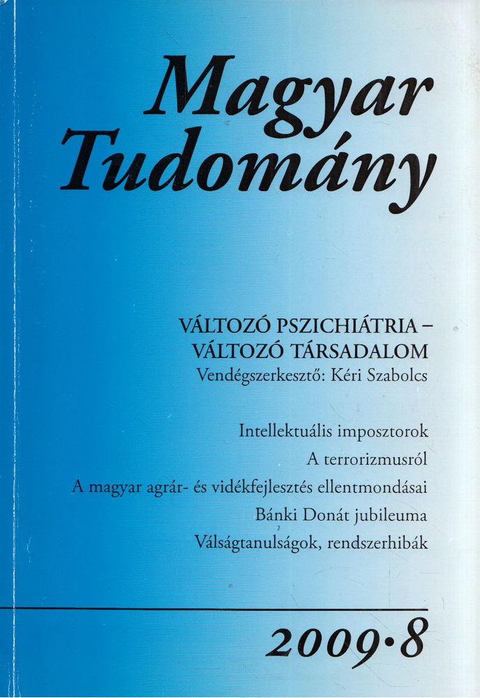 CSÁNYI VILMOS - Magyar tudomány 2009/8 [antikvár]