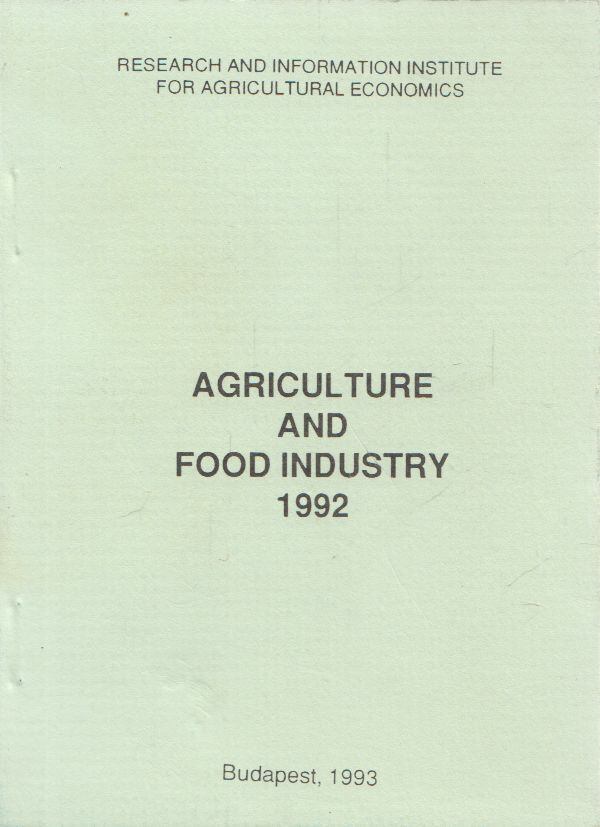 Agriculture and food industry 1992 [antikvár]