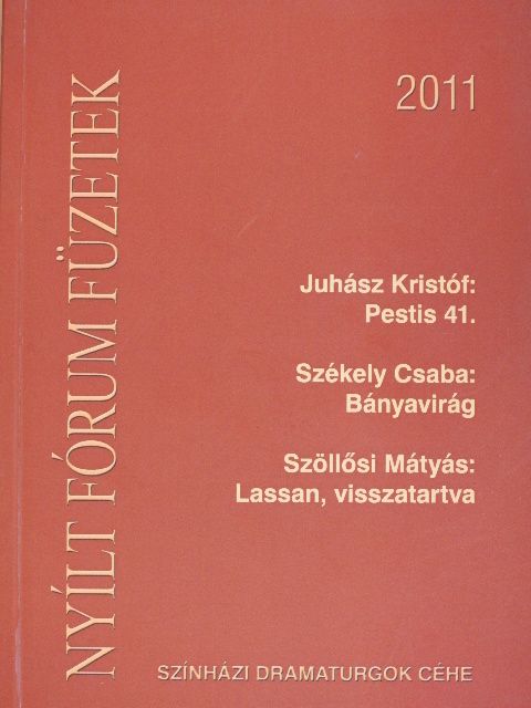 Juhász Kristóf - Nyílt Fórum Füzetek 2011 [antikvár]