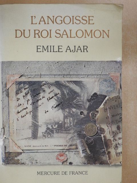 Émile Ajar - L'angoisse du roi Salomon [antikvár]