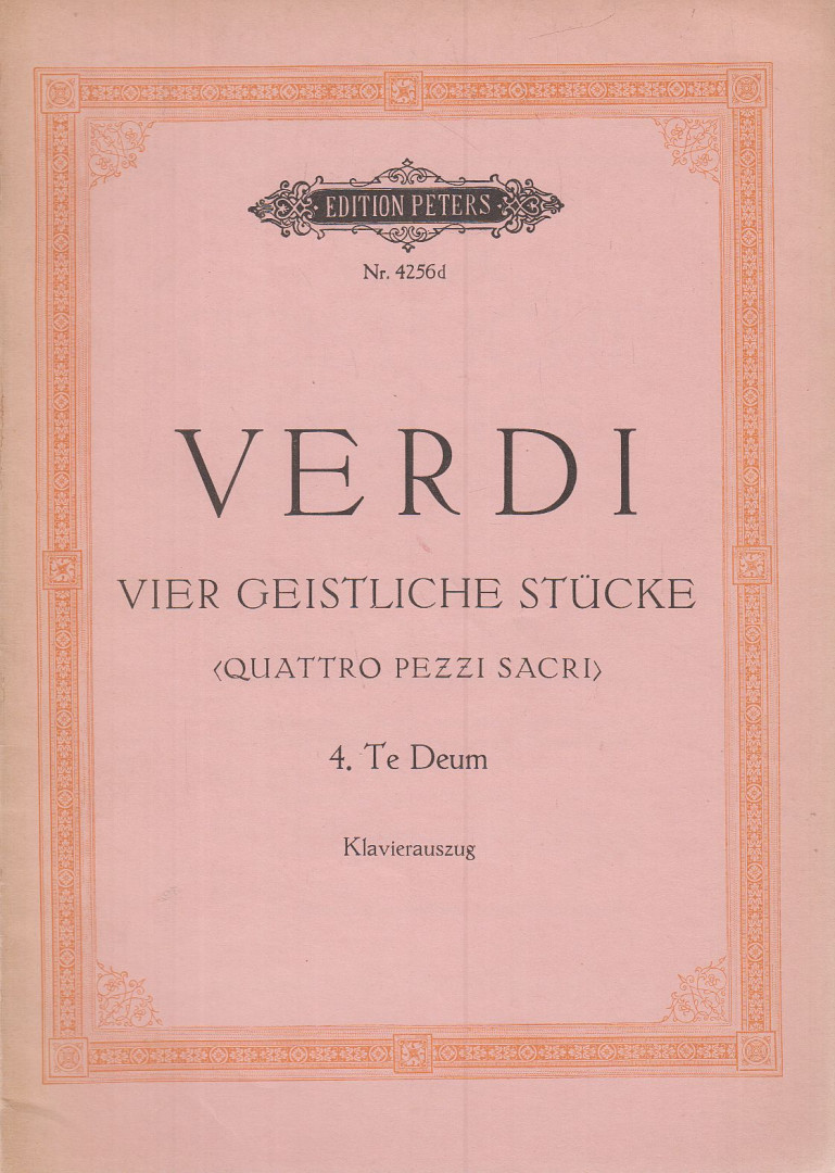Giuseppe Verdi, Kurt Soldan - Vier geistliche Stücke [antikvár]