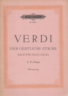 Giuseppe Verdi, Kurt Soldan - Vier geistliche Stücke [antikvár]
