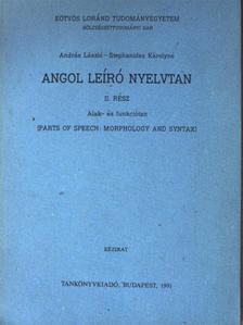András László - Angol leíró nyelvtan II. [antikvár]