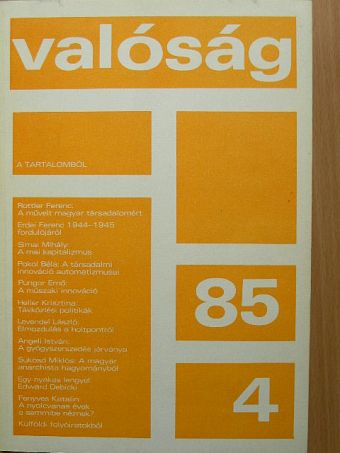 Angeli István - Valóság 1985. április [antikvár]