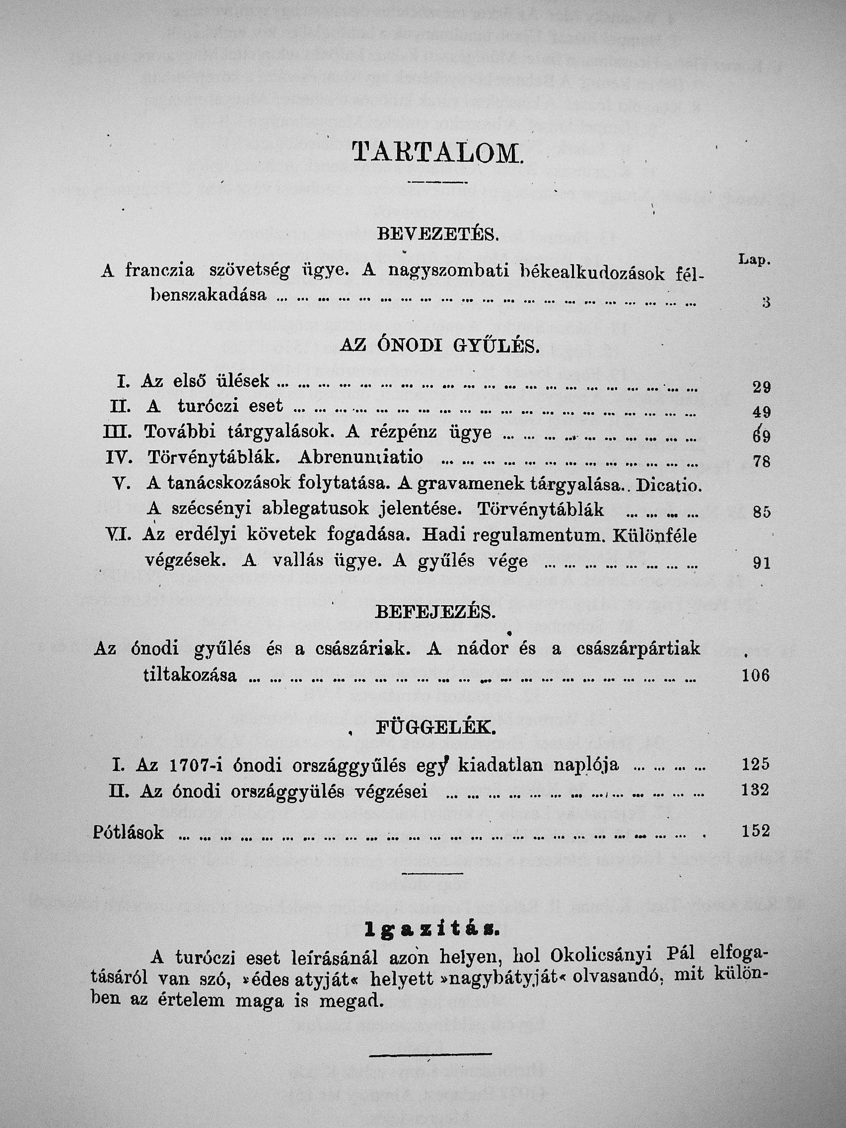 Dr. Áldásy Antal - Az 1707. évi ónodi országgyűlés története [antikvár]
