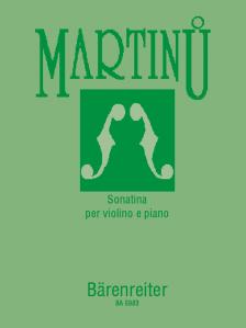 MARTINU.BOHUSLAV - SONATINA PER VIOLINO E PIANO (VICTOR NOPP)