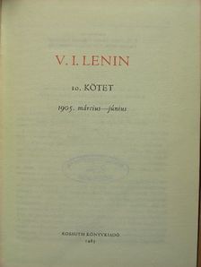 Vlagyimir Iljics Lenin - V. I. Lenin összes művei 10. [antikvár]