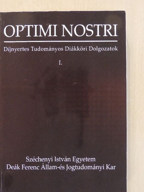 Csitei Béla - Díjnyertes Tudományos Diákköri Dolgozatok I. [antikvár]