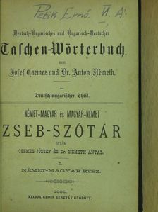 Csemez József - Német-magyar és magyar-német zseb-szótár I. [antikvár]
