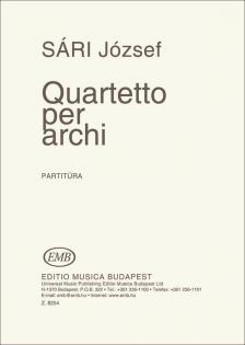 SÁRI, JÓZSEF - QUARTETTO PER ARCHI PARTITURA