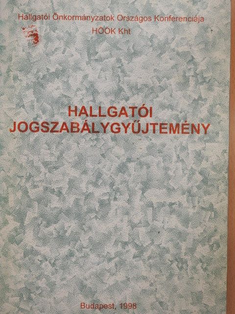 Hallgatói jogszabálygyűjtemény [antikvár]