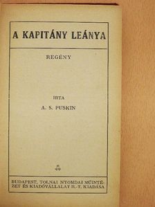 A. S. Puskin - A kapitány leánya [antikvár]