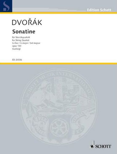 DVORAK - SONATINE FÜR STREICHQUARTETT G-DUR OP.100 (LUDWIG) PARTITUR UND STIMMEN