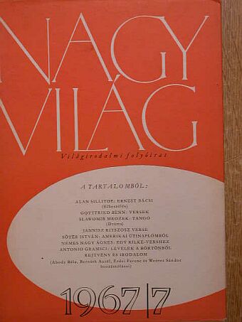 Alan Sillitoe - Nagyvilág 1967. július [antikvár]