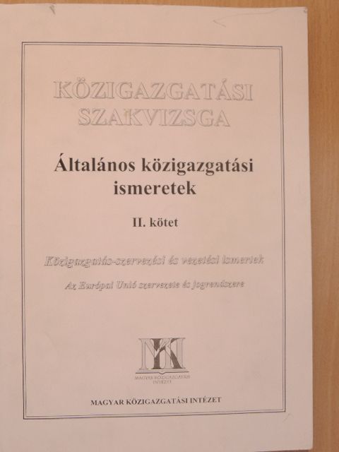 Dr. Bathó Ferenc - Általános közigazgatási ismeretek II. [antikvár]