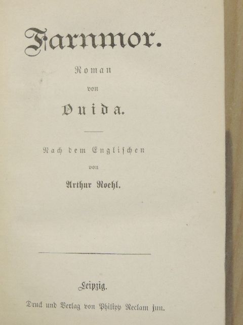 Ouida - Farnmor (gótbetűs)/A kis tolvaj/Egy orgonaág/Tonia [antikvár]
