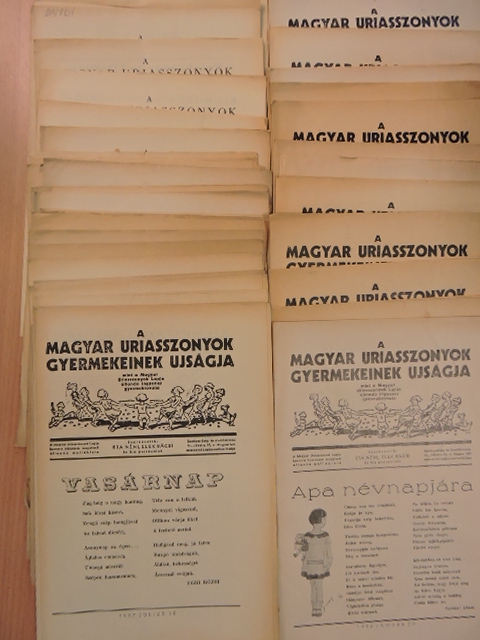 A Magyar Uriasszonyok Gyermekeinek Ujságja 1936-1939. (vegyes számok) (54 db) [antikvár]