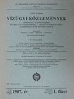 Csizmadia Károly - Vízügyi közlemények 1987/1. [antikvár]