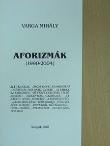 Varga Mihály - Aforizmák [antikvár]