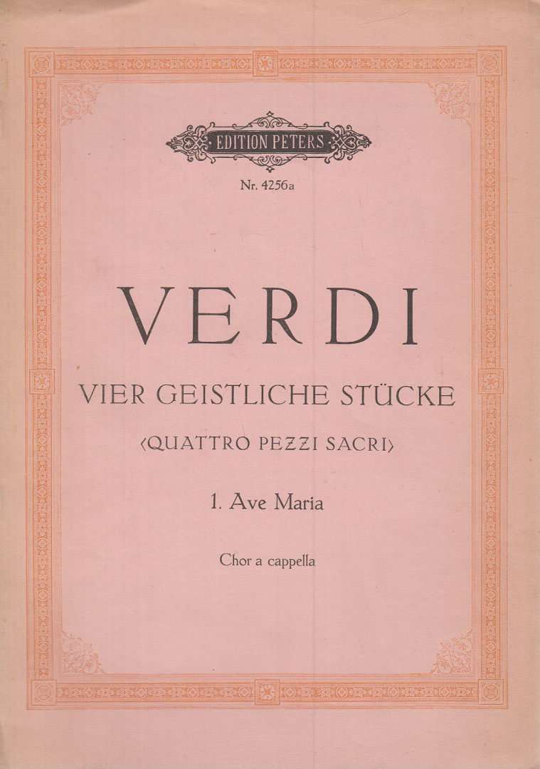 Giuseppe Verdi, Kurt Soldan - Vier geistliche Stücke [antikvár]
