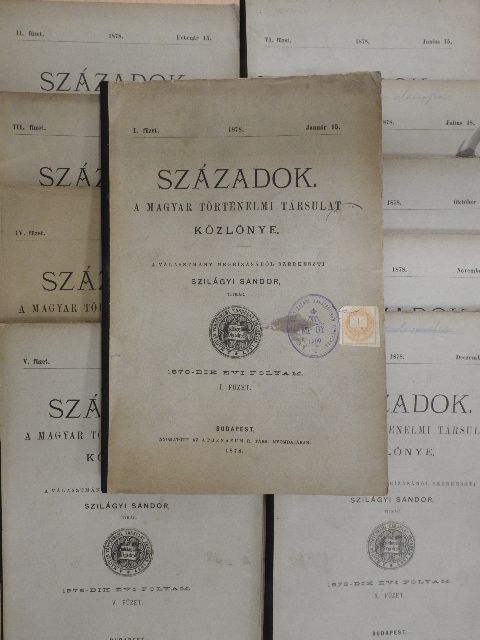 Abafi Lajos - Századok 1878. január-december [antikvár]