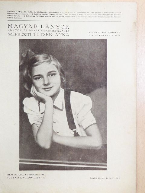 Feleki Sándor - Magyar Lányok 1938. október 9. [antikvár]