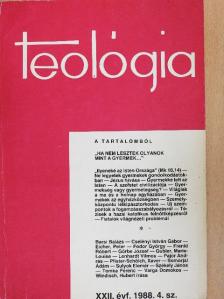 Barsi Balázs - Teológia 1988/4. [antikvár]