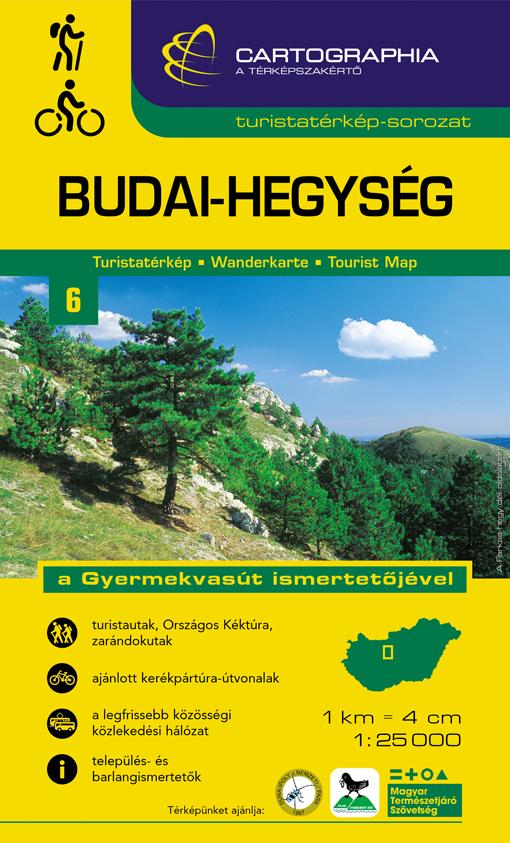 Cartographia Kiadó - BUDAI-HEGYSÉG TURISTATÉRKÉP 6. 1:25000 * CART. - "SC" - 6.