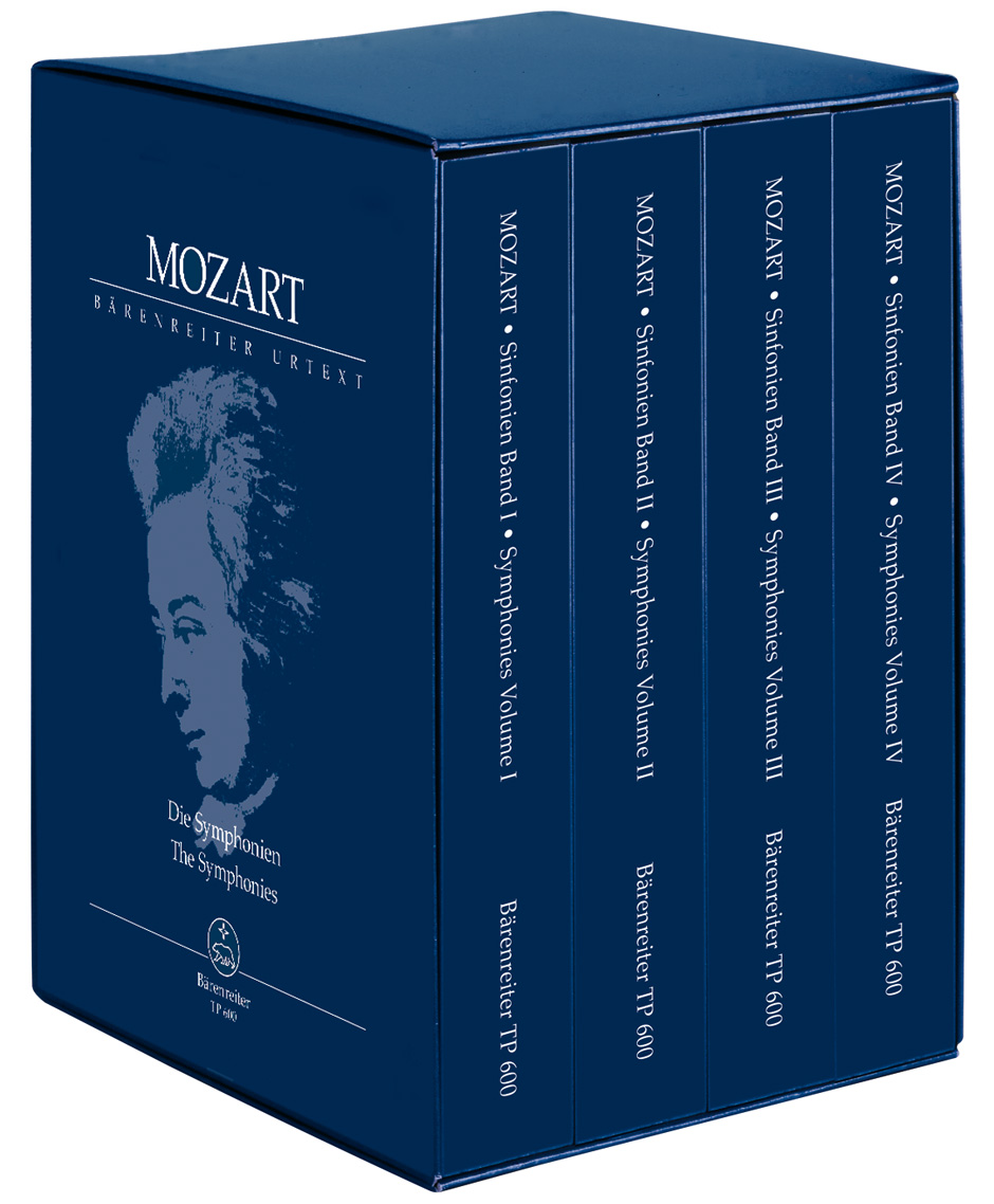 MOZART, W,A, - DIE SINFONIEN BAND I,II,III,IV KOMPLETTE TASCHENPARTITUR URTEXT