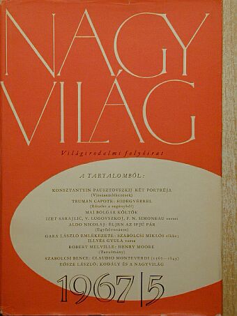 Aldo Nicolaj - Nagyvilág 1967. május [antikvár]