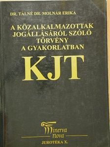 Dr. Tálné Dr. Molnár Erika - A közalkalmazottak jogállásáról szóló törvény a gyakorlatban [antikvár]