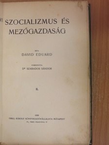 David Eduard - Szocializmus és mezőgazdaság II. (töredék) [antikvár]