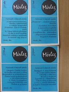 C. Weizsäcker - Mérleg 1977/1-4. [antikvár]