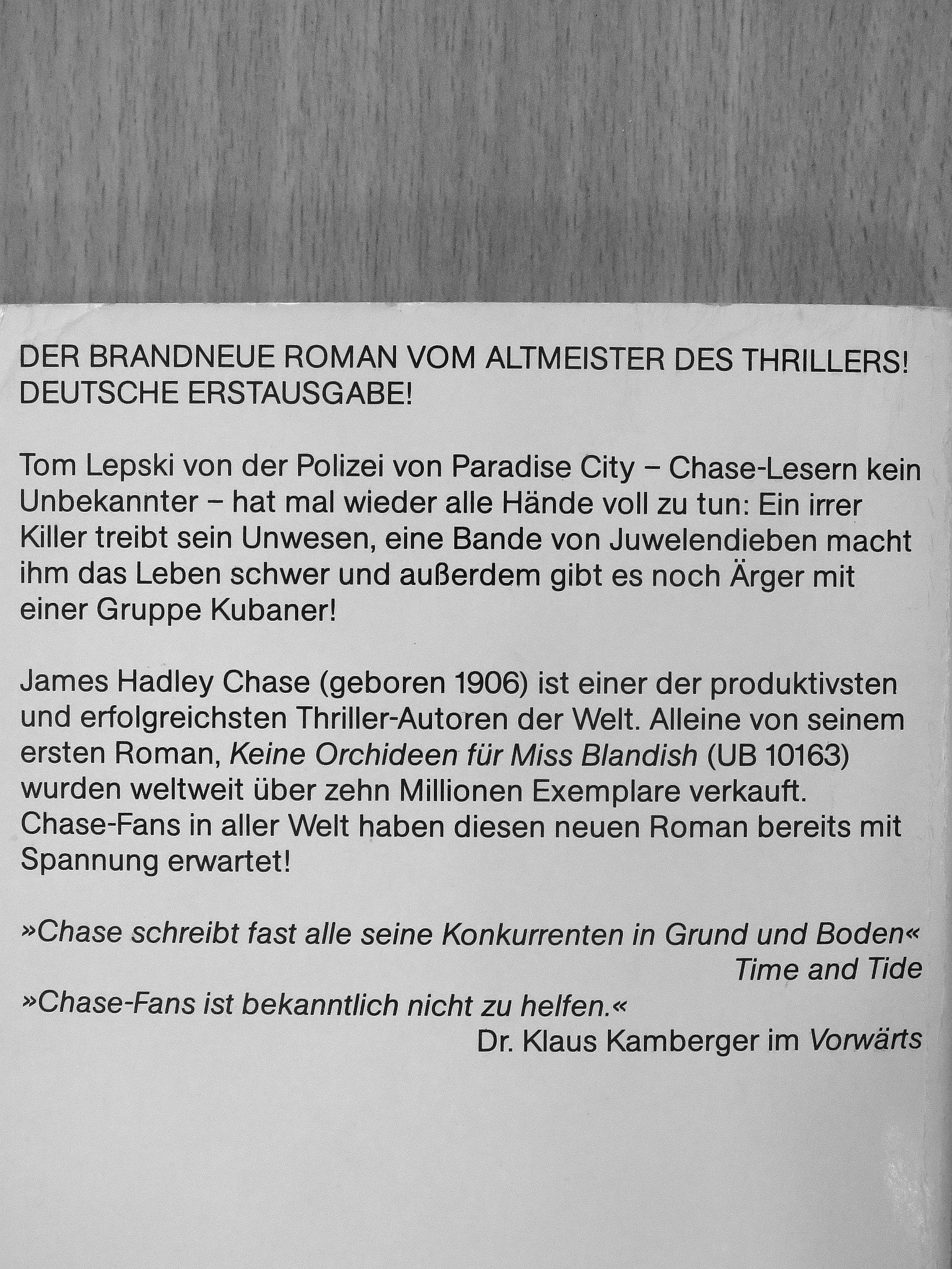 James Hadley Chase - Schöner Abend für Ganoven [antikvár]