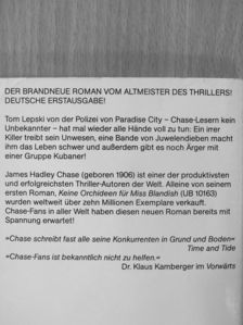 James Hadley Chase - Schöner Abend für Ganoven [antikvár]
