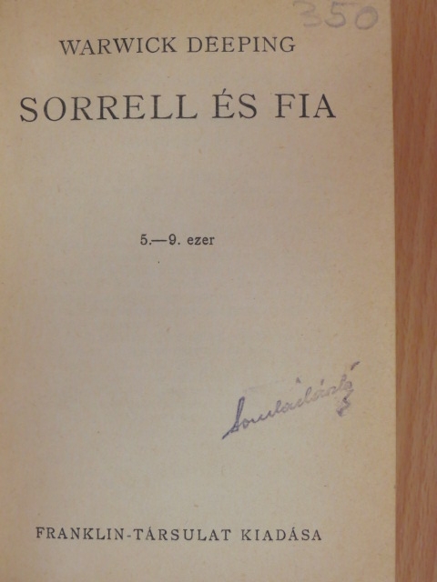 Warwick Deeping - Sorrell és fia I-II. [antikvár]