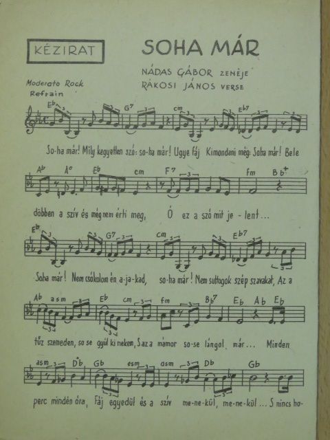 Nádas Gábor - Soha már [antikvár]