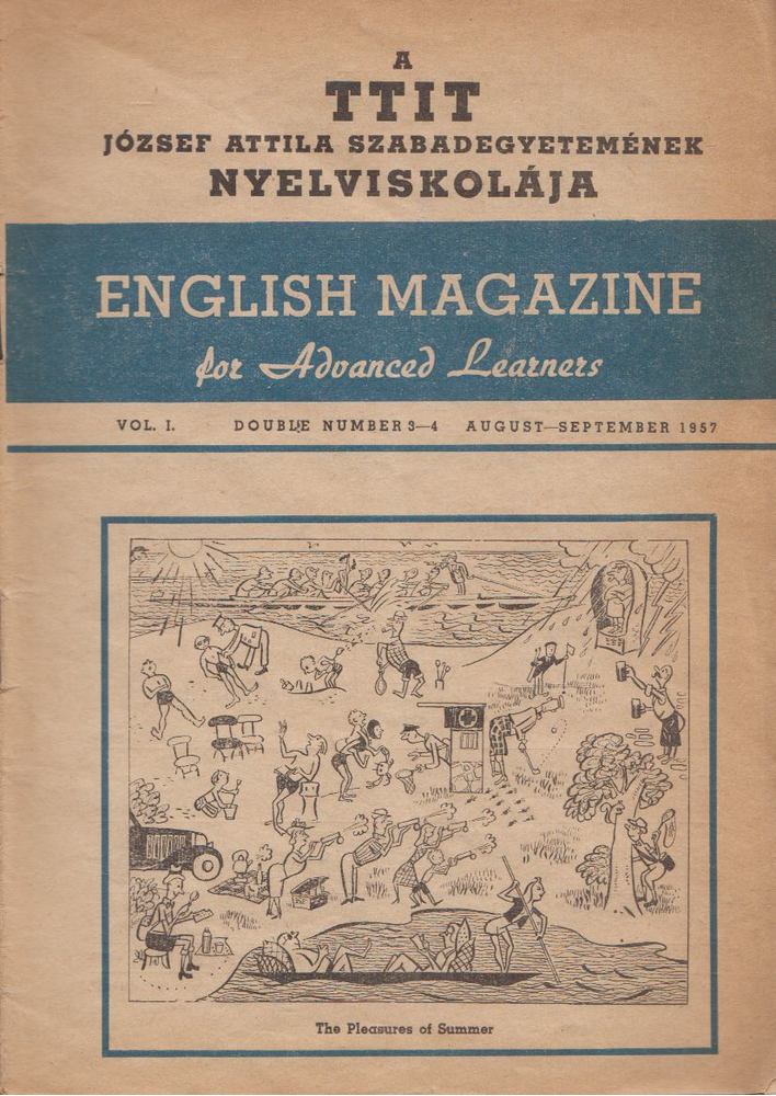 LUTTER TIBOR - English Magazine for Advanced Learners August-September 1957 [antikvár]
