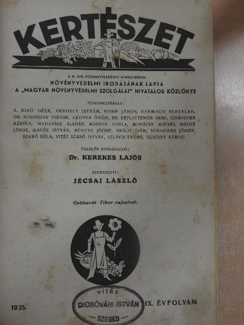Ág István - Kertészet 1935. január-december/Növényvédelem 1935. január-december [antikvár]