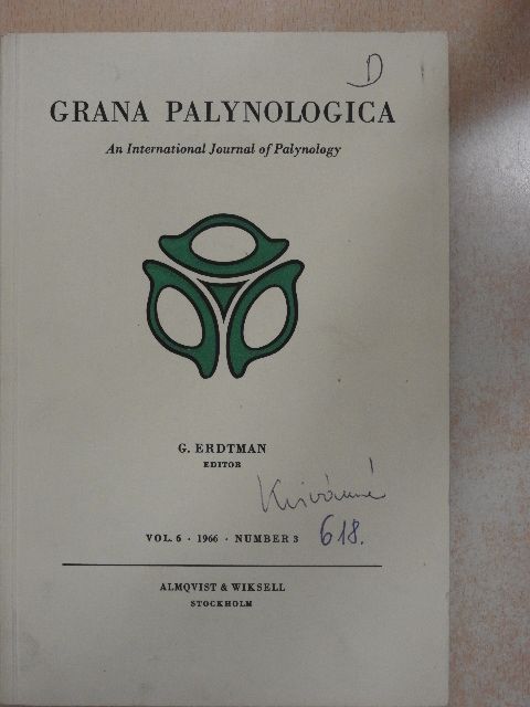 Darlene Southworth - Grana Palynologica 1966 Number 3 [antikvár]