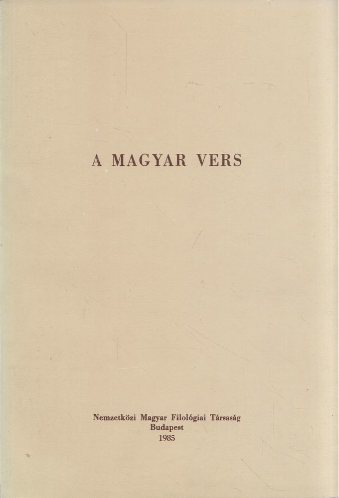 Béládi Miklós, Jankovics József, Nyerges Judit - A magyar vers [antikvár]