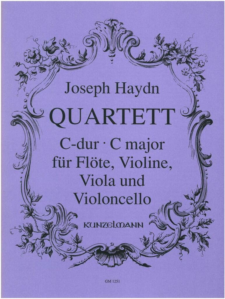 HAYDN J. - QUARTETT C-DUR FÜR FLÖTE, VIOLINE, VIOLA UND VIOLONCELLO (A.EICHHORN)