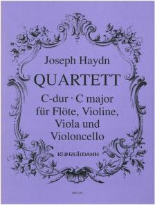 HAYDN J. - QUARTETT C-DUR FÜR FLÖTE, VIOLINE, VIOLA UND VIOLONCELLO (A.EICHHORN)