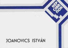 Joanovics István (meghívó) [antikvár]